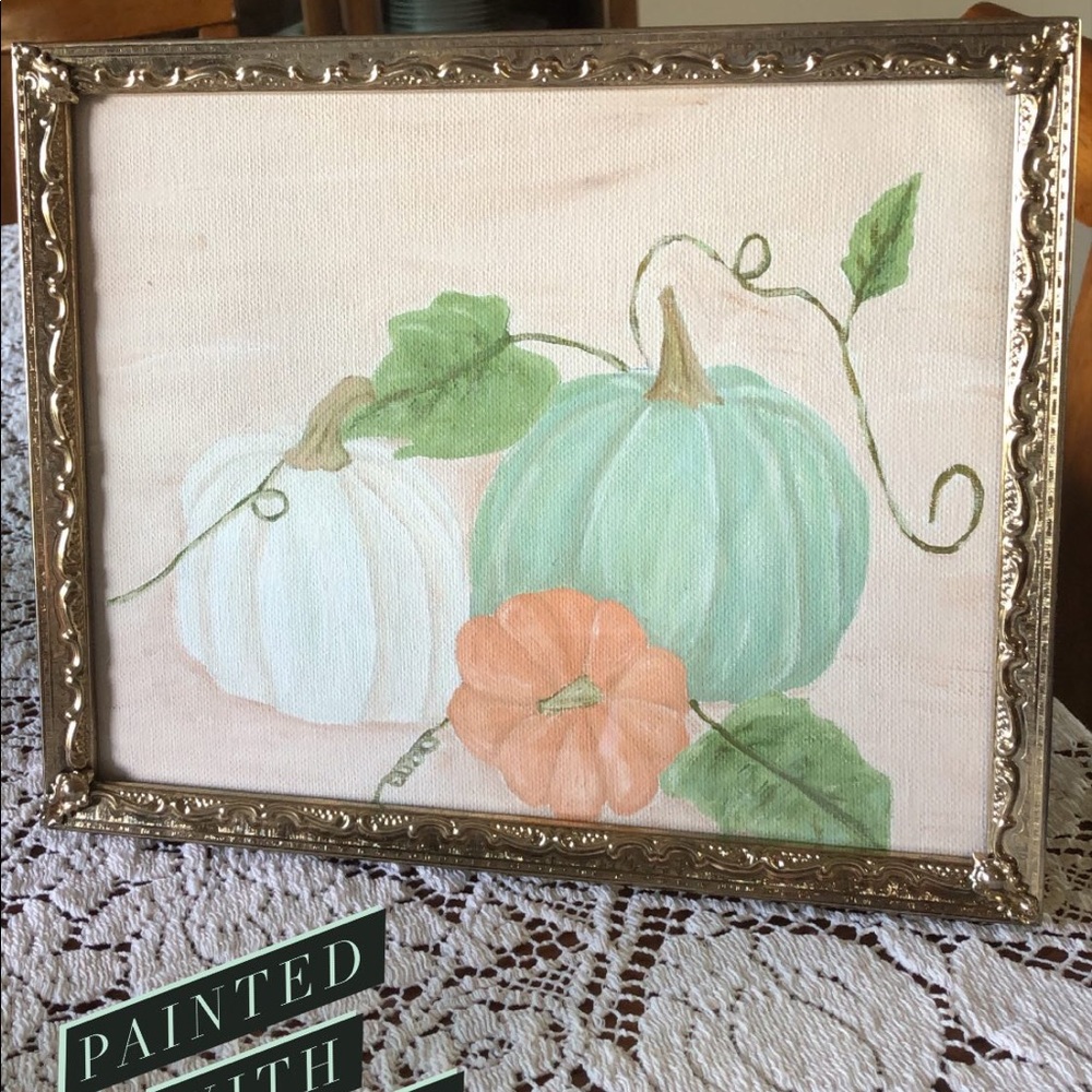 Acrylic Pumpkin Painting